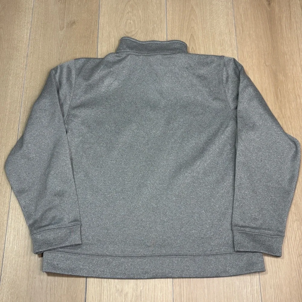 Nike Youth Clemson Tigers Dri-FIT Quarter Zip Pullover Gray Heather Boys Large